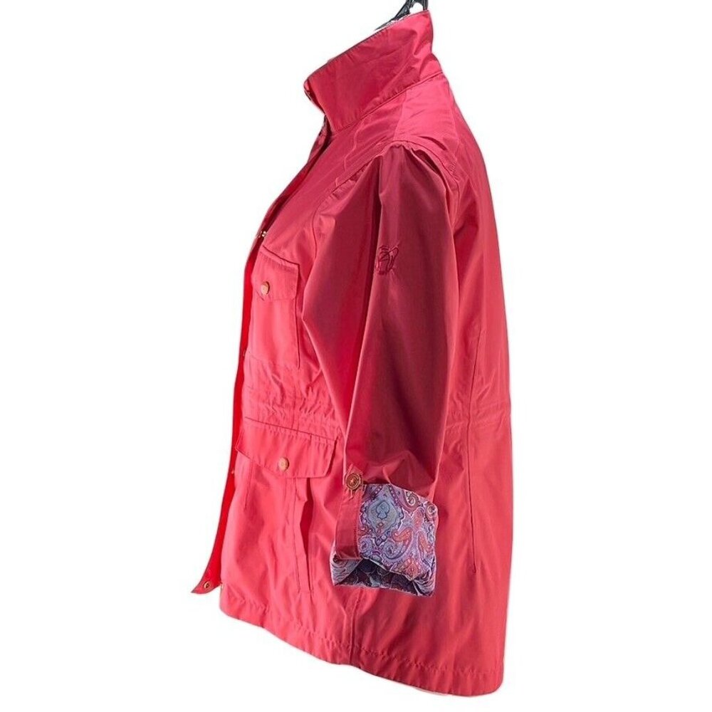 Peter Millar Womens Water-Resistant Red Jacket Size M - Picture 7 of 11